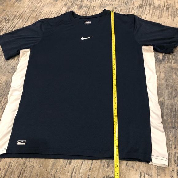 Nike tee medium navy/white polyester - Picture 5 of 6